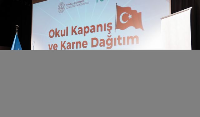 Başakşehir'de karne alan öğrencilerden Filistin'e destek etkinliği