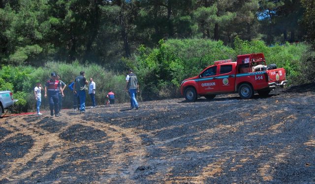 Çanakkale'de tarım arazisinde çıkan yangın söndürüldü