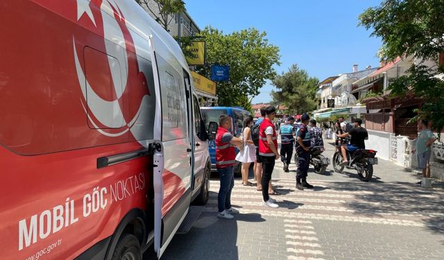 Edirne'de Göç İdaresi ve jandarma ekipleri sahil bölgesinde denetim yaptı