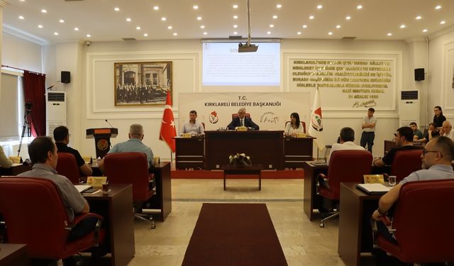 Kırklareli Belediye Meclisi toplantısı gerçekleştirildi