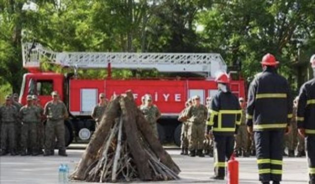 Kırklareli'nde yangın tatbikatı yapıldı