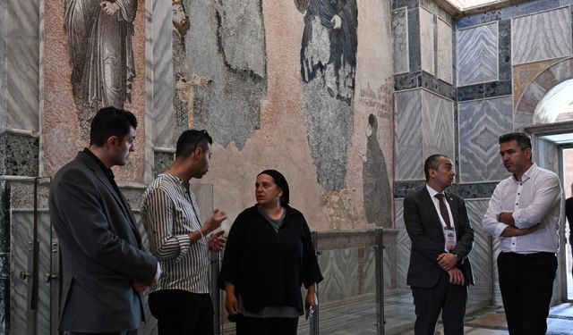 Misyon şefleri eşleri İstanbul'da Ayasofya ve Kariye'yi ziyaret etti