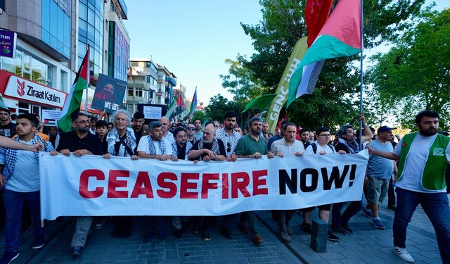 Pendik’te Filistin'e destek yürüyüşü