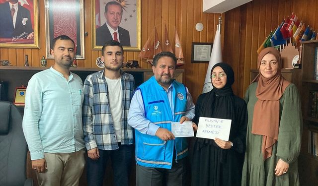 Trakya Üniversitesi öğrencileri kermes gelirini Filistin'e bağışladı