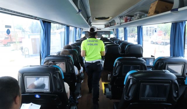 Trakya'da yolcu otobüsleri denetlendi