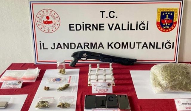 Edirne Jandarma Komutanlığı'ndan uyuşturucu operasyonu