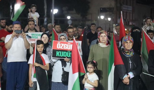 Geyve Filistin için 'tek ses' oldu
