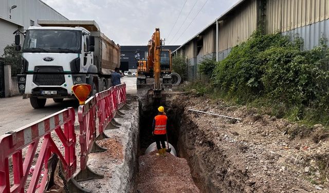 Kocaeli'deki mahalleye 2 bin 600 metre yeni yağmur suyu hattı