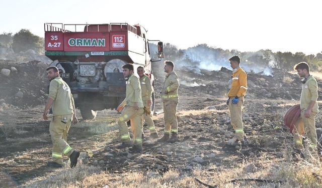 Manisa Büyükşehir İtfaiyesi yangınlarla mücadelesine devam ediyor
