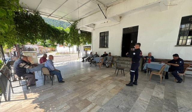 Muğla'nın kırsal mahallelerine yangın eğitimi