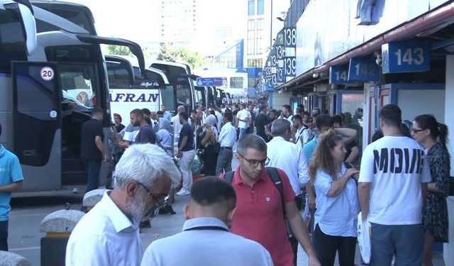 15 Temmuz Demokrasi Otogarı’nda bayram dönüşü yoğunluğu