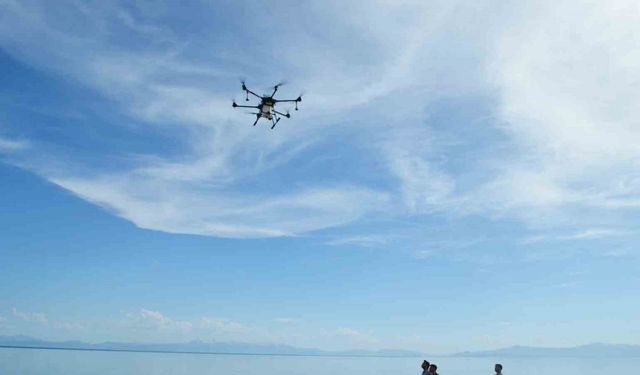 Adilcevaz’da drone ile sivrisinek ve haşerelerle mücadele