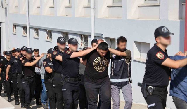 “Altınyüzük” organize suç örgütüne yönelik yapılan operasyonda 28 kişi tutuklandı