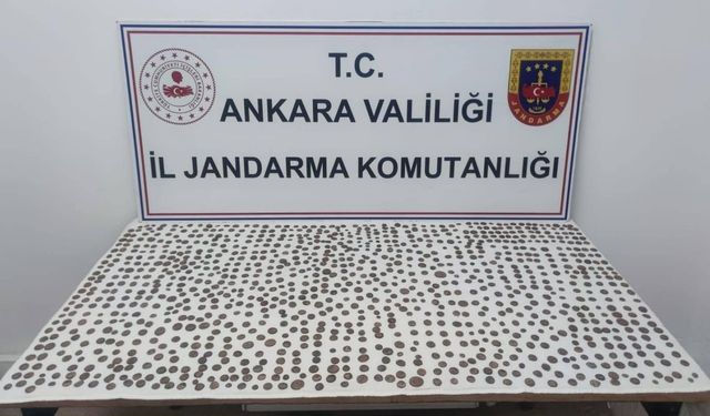 Ankara’da bin 100 adet sikke ele geçirildi