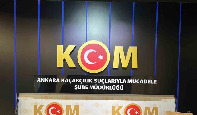 Ankara’da kaçak sigara operasyonu: 1 milyonu aşkın doldurulmuş makaron ele geçirildi