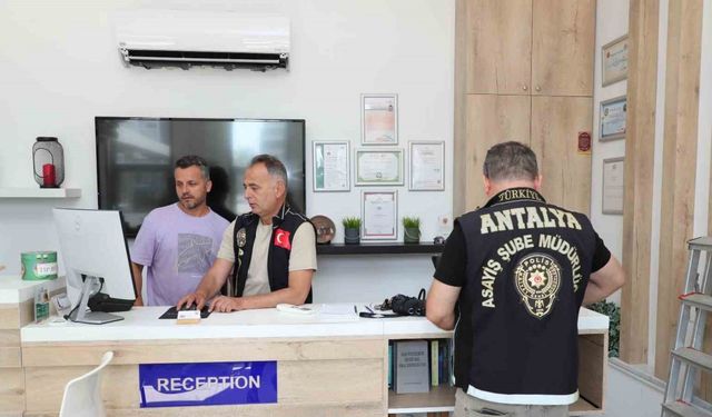 Antalya’da günübirlik kiralanan yerler denetlendi