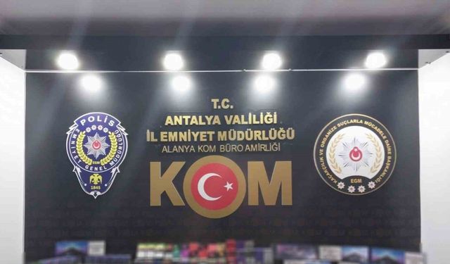 Antalya’da kaçakçılık operasyonu