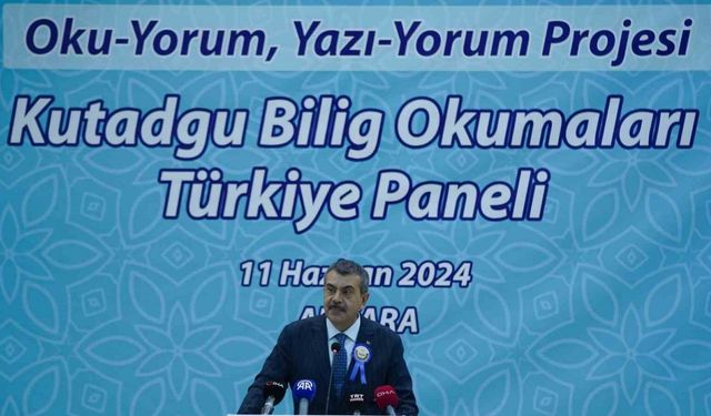 Bakan Tekin, ’Oku-Yorum, Yazı-Yorum Projesi Kutadgu Bilig Okumaları Türkiye Paneli’ne katıldı