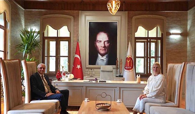 Başkan Bakkalcıoğlu, Melek Mızrak Subaşı’nı makamında ziyaret etti