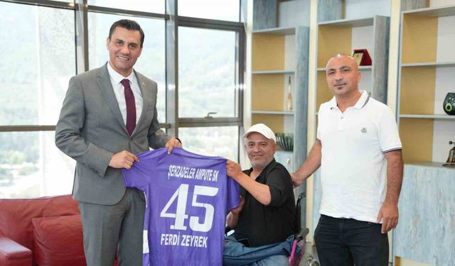 Başkan Zeyrek’ten Ampute spor kulübüne destek sözü