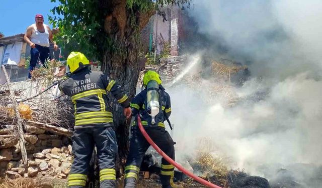 Büyükşehir Belediyesi’nin anında müdahalesi mahalleyi yanmaktan kurtardı