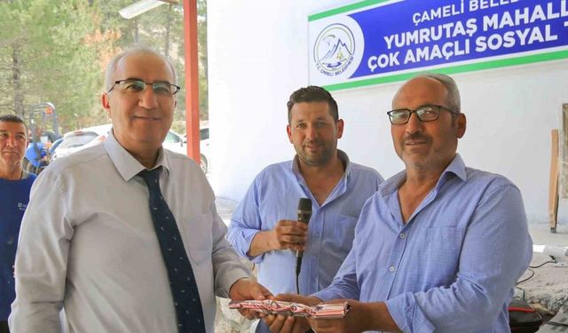 Çameli Belediyesi Yumrutaş Mahallesine çok amaçlı sosyal tesis kazandırdı