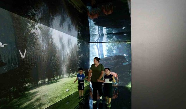 ÇEVREFEST’te ‘İklim Tüneli’ ziyaretçilerin ilgi odağı oldu