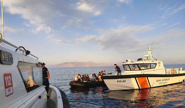 Datça açıklarında 31 düzensiz göçmen kurtarıldı
