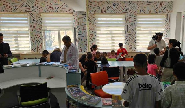 Dicle’de okul kütüphanesi açıldı