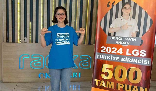 Diyarbakırlı öğrenci LGS’de 500 tam puan aldı