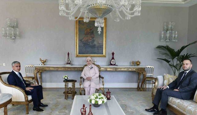Emine Erdoğan, Azerbaycan Cumhurbaşkanı Yardımcısı Alekberov ile görüştü