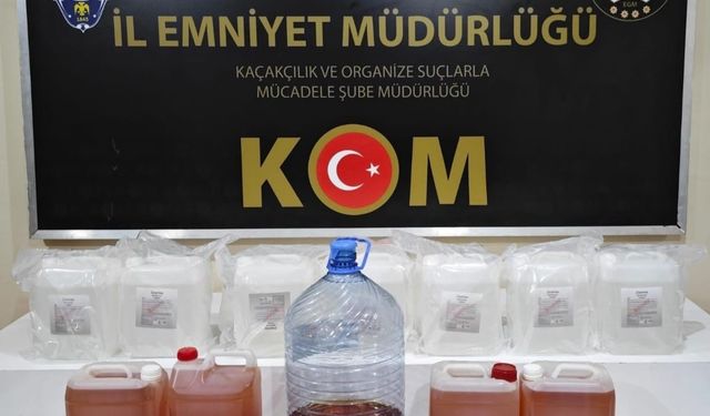 Erzincan’da sahte alkol üretimi yapan 4 kişi yakalandı