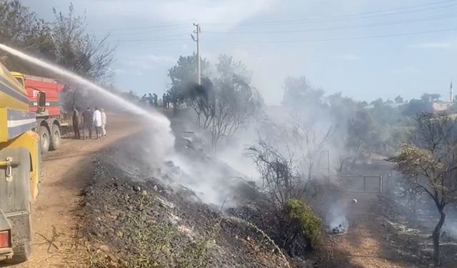 Fırtınadan dolayı uçan naylon yangına sebep oldu