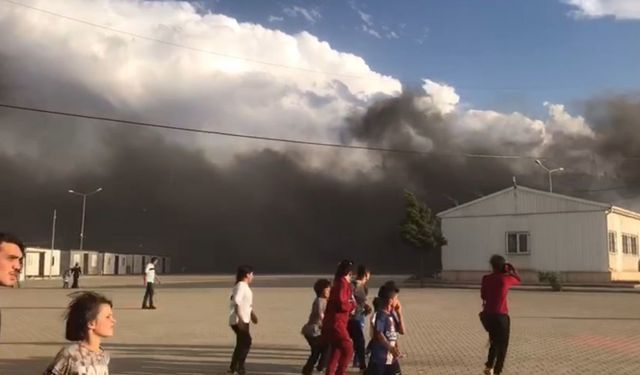 Gaziantep’te trafo yangını geçici barınma merkezine sıçradı