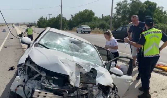 Gönen’de tek taraflı trafik kazası: 1 yaralı