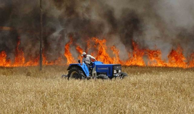 İl Tarım ve Orman Müdürlüğü’nden biçerdöverlere yangın tüpü bulundurun uyarısı