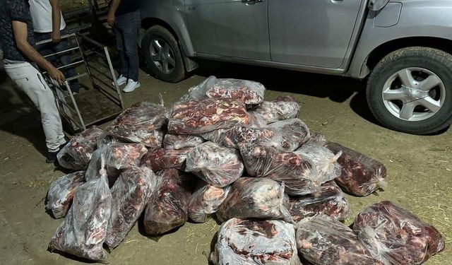 İncirliova’da 1 ton domuz eti ele geçirildi