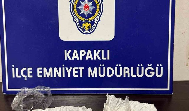 İstanbul’dan Kapaklı’ya uyuşturucu getiren şahıslar yakalandı