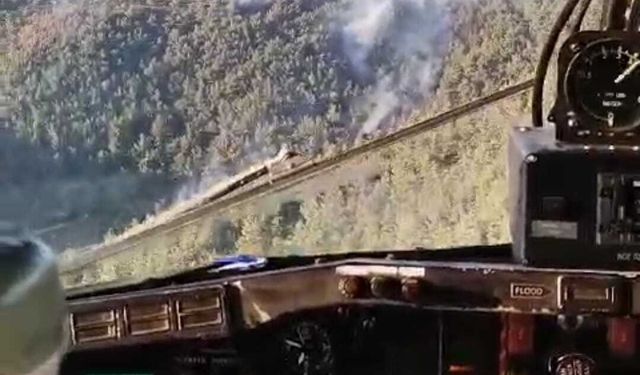 İzmir’deki orman yangınları için yeniden havadan müdahaleye başlanıldı