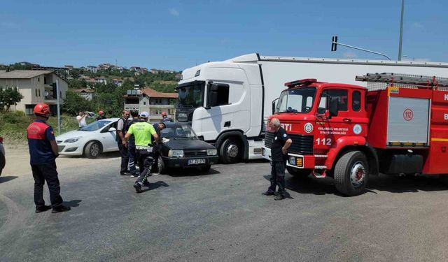 Karadeniz Ereğli’de trafik kazası: 8 yaşındaki çocuk yaralandı