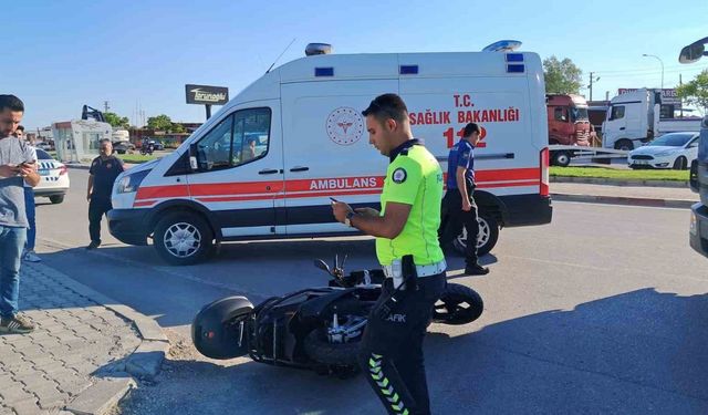 Karaman’da tır ile motosiklet çarpıştı: 1 yaralı