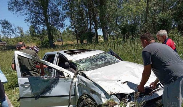 Kastamonu’da şarampolde metrelerce takla atan otomobildeki 4 kişi yaralandı