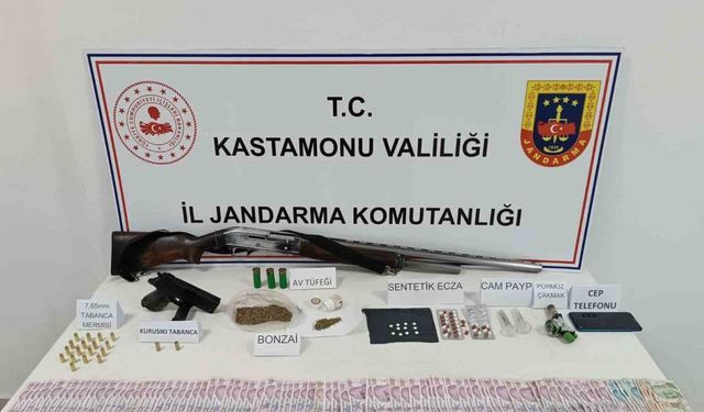 Kastamonu’da uyuşturucu ile yakalanan 7 şüpheliden 2’si tutuklandı