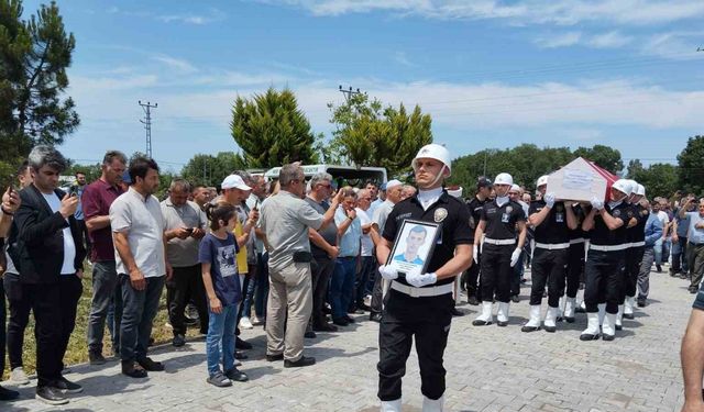 Kazada ölen polis memuru Canbul’a son görev
