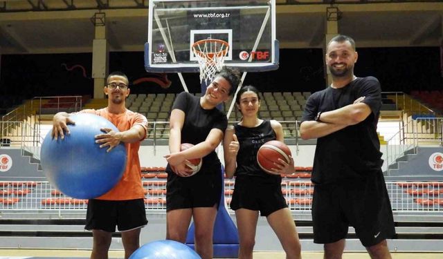 Kepez’in basketbolcuları antrenmanlarını sürdürüyor
