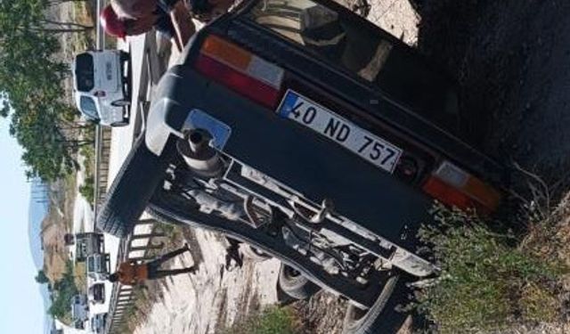 Kırıkkale’de otomobil takla attı: 1 yaralı