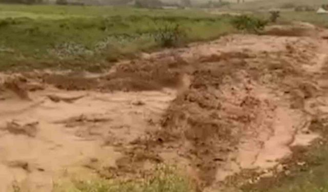 Kırıkkale’de sağanak yağış hayatı olumsuz etkiledi: Tarım arazileri zarar gördü