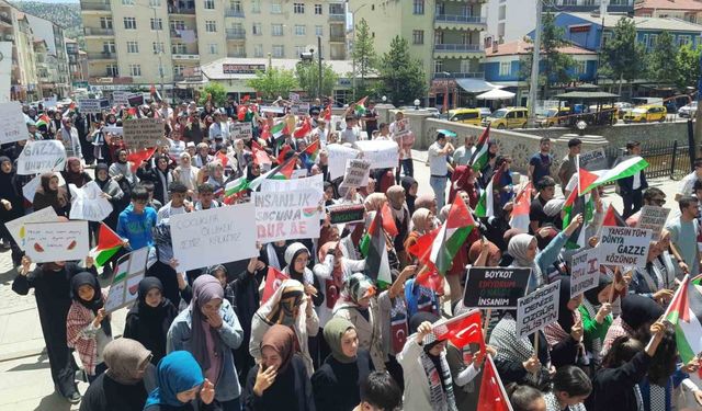 Konya’da İsrail’in Filistin’deki katliamlarına tepki