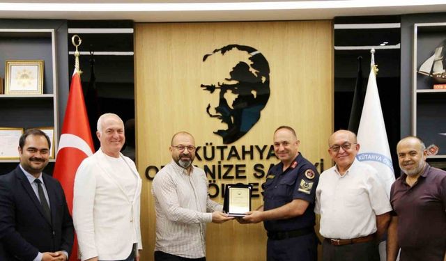 Kütahya OSB Yönetimi’nden Jandarma Karakol Komutanı Gündoğdu’ya anlamlı teşekkür