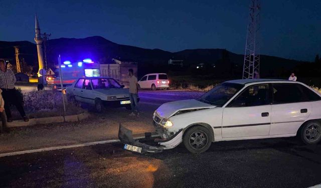 Malatya’da iki otomobil çarpıştı 1 yaralı